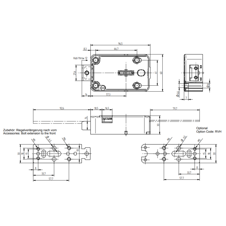 Mauer 70076 MS (Variator B) + 3 clés
